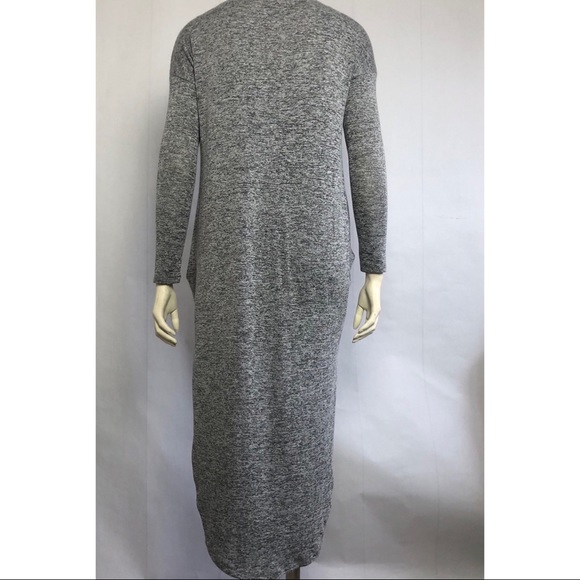 Hi-Low Long Sleeve Wrap Top - Picture 3 of 7